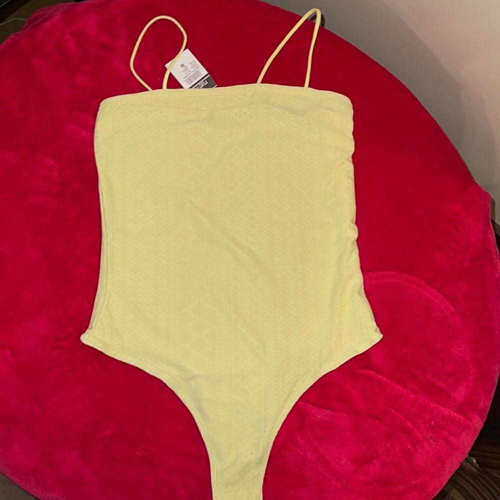 One Piece Spaghetti Strap Bodysuit